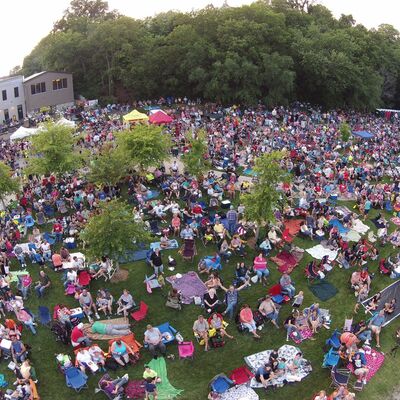 Amelia Earhart Festival riverfront crowd