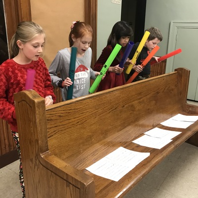 Sounds of Joy youth choir add rhythm with Boom Wackers