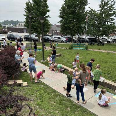 Chalk art fun in the summer...