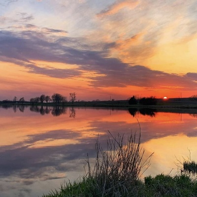 Sunset at ATCO Lake