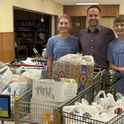 Alex P. Gehring Thrivent members donated 307# of food items