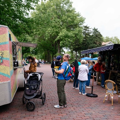 A couple of the food options at PorchFest 2024.