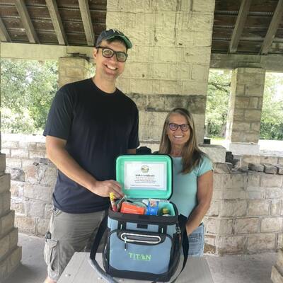 Kate Oswald- Winner of Atchison Co Lake -Raffle Prize